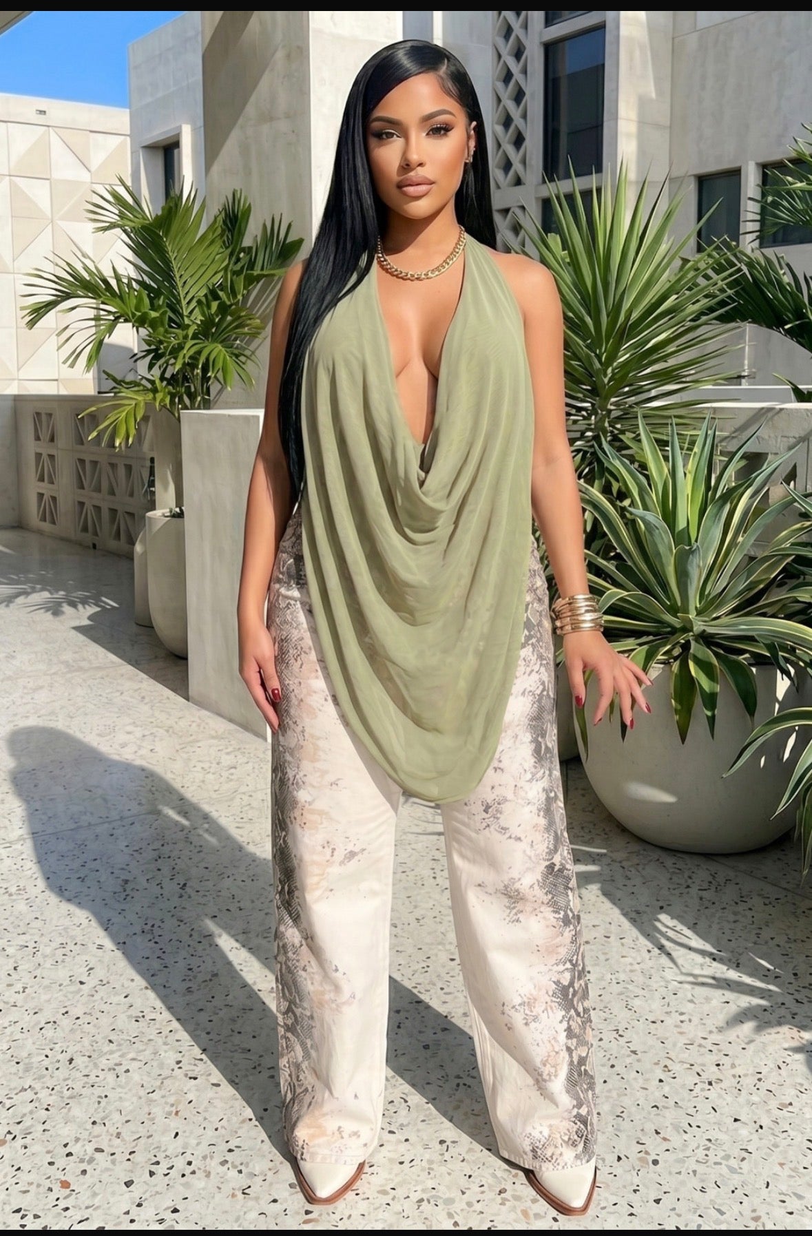 The Monaco Backless Halter