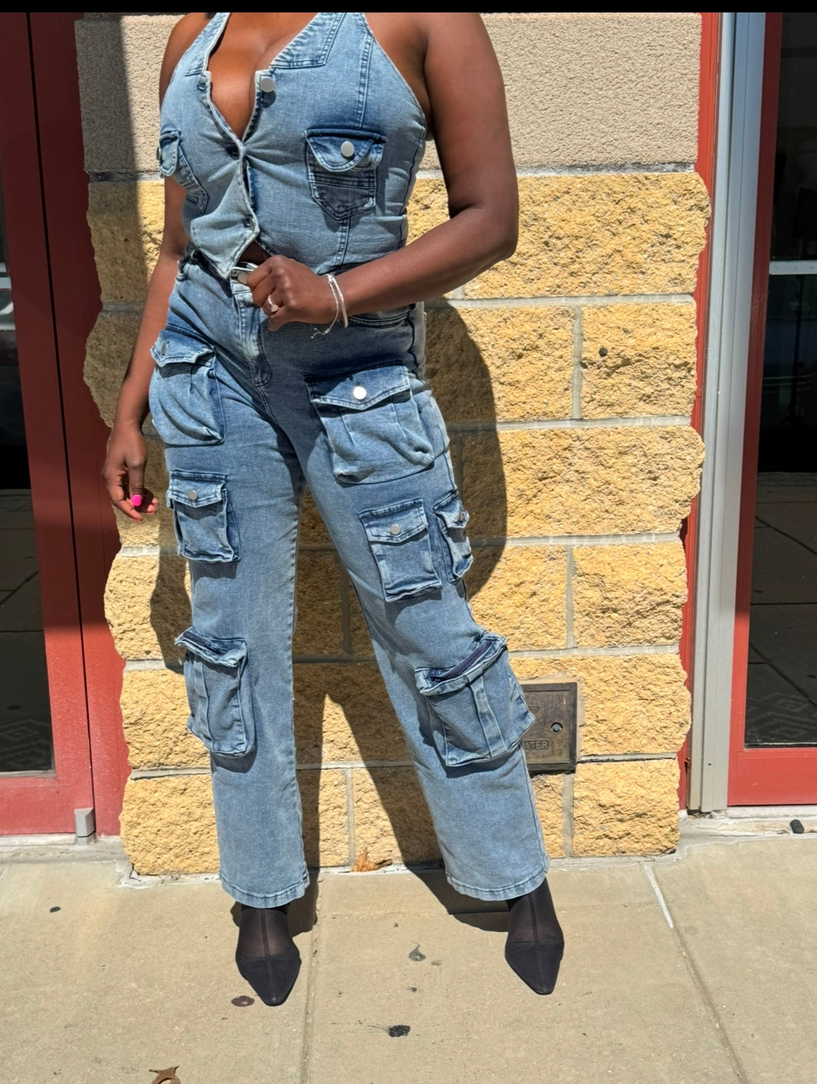 “Lexi” 2 piece denim set