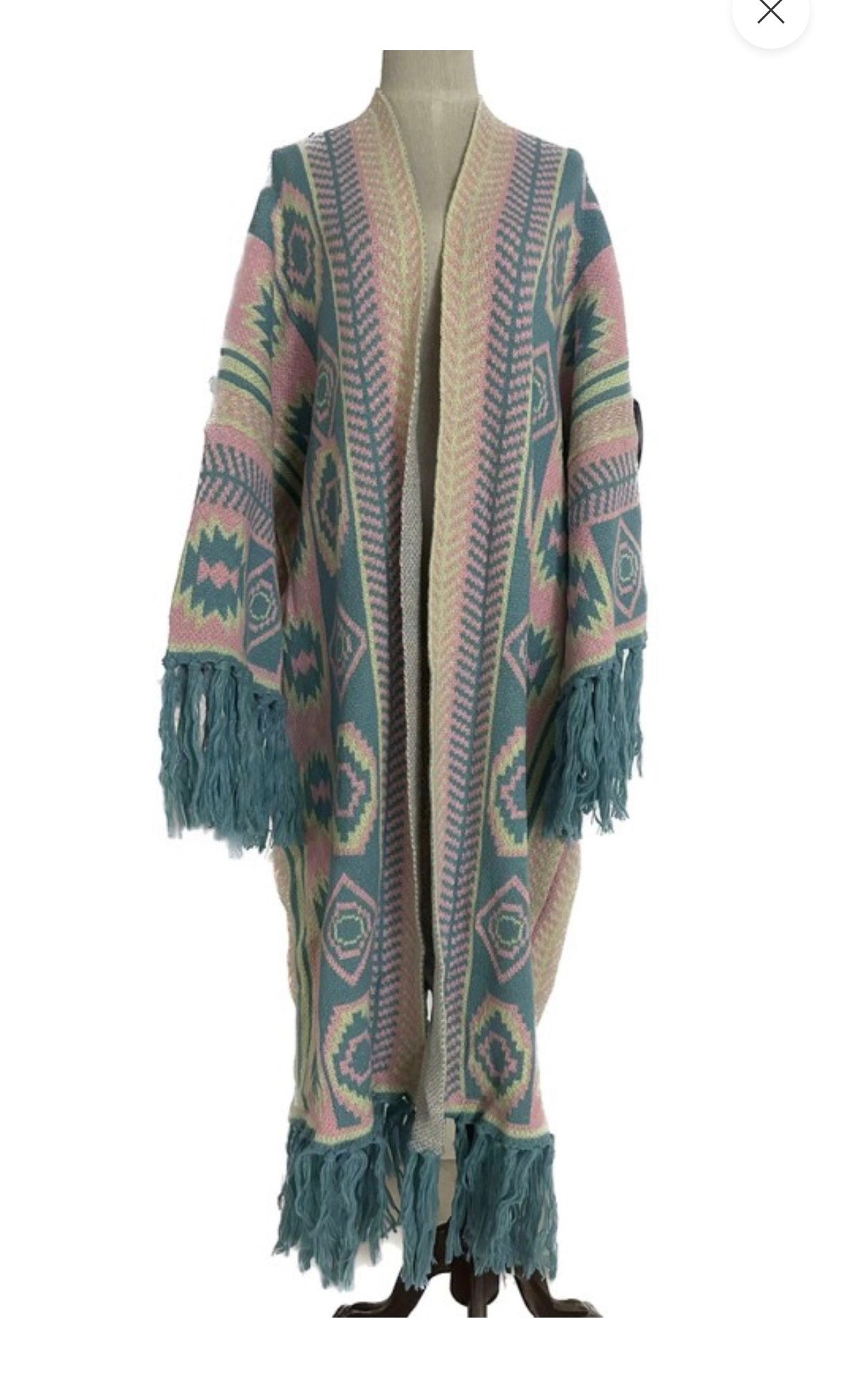 The Aspen Fringe Duster Cardigan