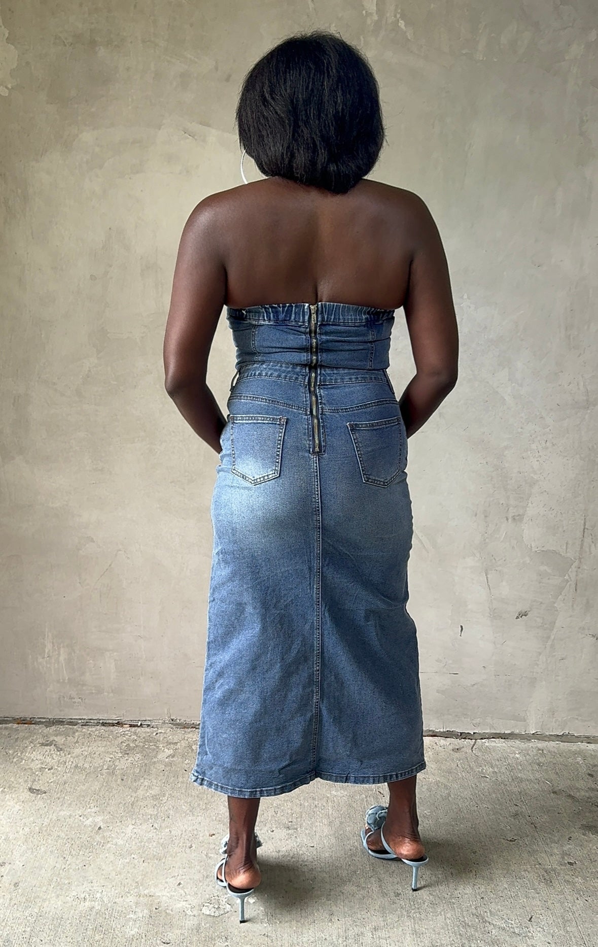 “Model-Girl” Jean dress